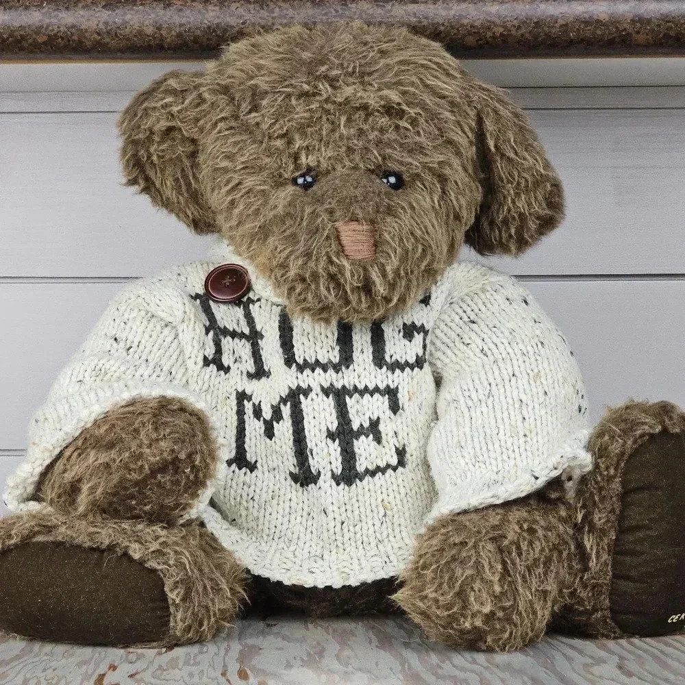 21" Ganz Cottage Collectibles Edward Bear Artist Carol E Kirby Tagged Cuddly